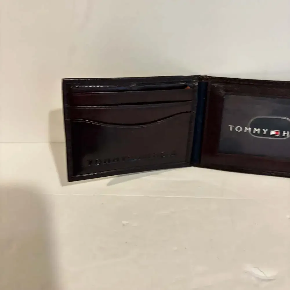 Men's Bifold Genuine Leather Chocolate Brown Black Passcase Wallet 100% Handmade